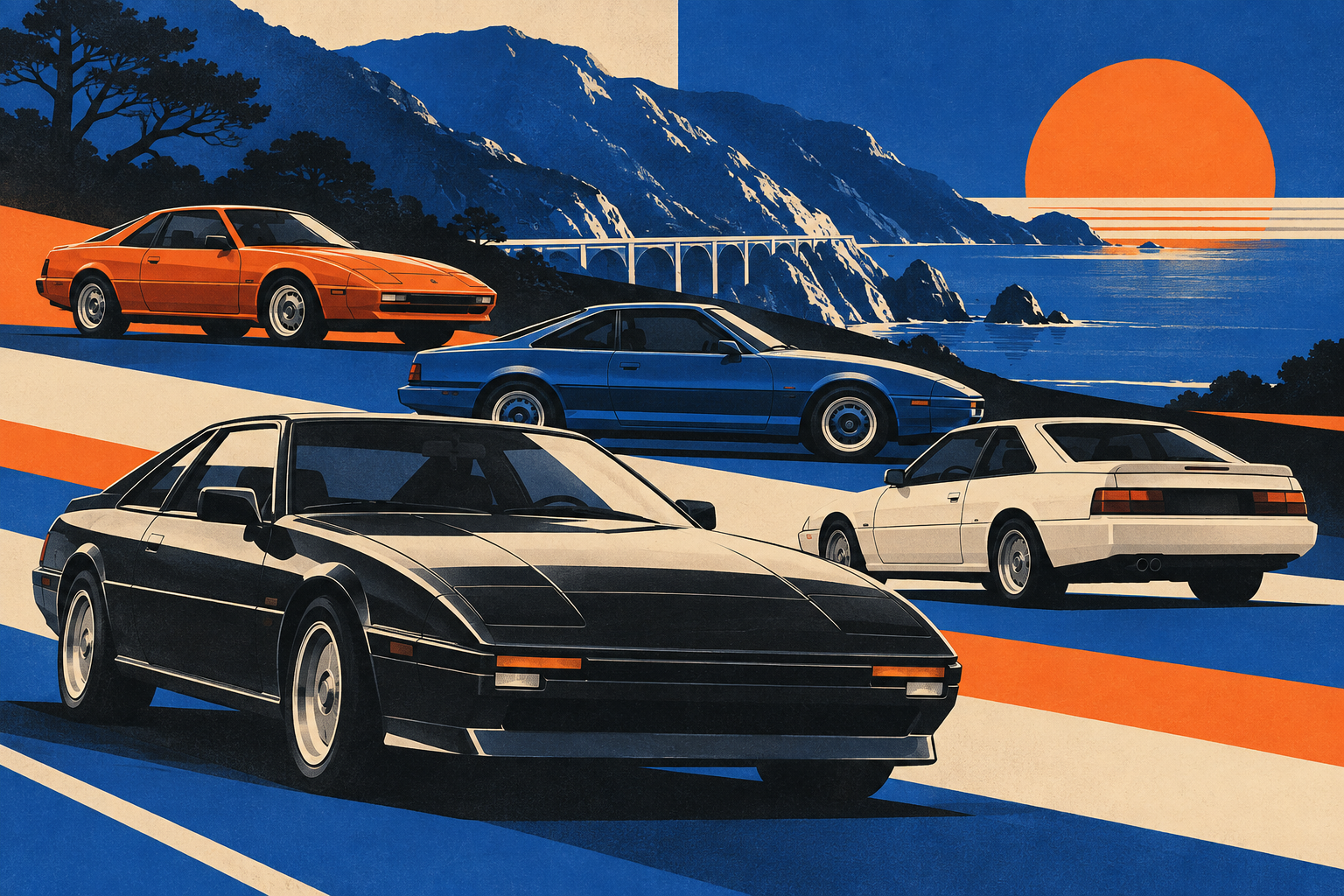 Coupes page-specific retro artwork