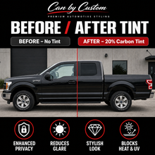 2017-2025 Ford F-150 Extended Cab All Sides + Rear Window Carbon Tint Kit
