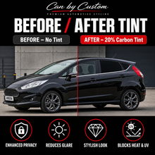 2017-2019 Ford Fiesta Hatchback All Sides + Rear Window Carbon Tint Kit