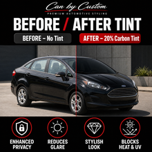2017-2019 Ford Fiesta Sedan All Sides + Rear Window Carbon Tint Kit