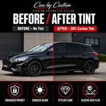 2017-2018 Ford Focus Hatchback All Sides + Rear Window Carbon Tint Kit