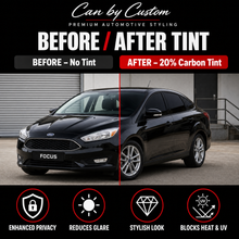 2017-2018 Ford Focus Sedan All Sides + Rear Window Carbon Tint Kit