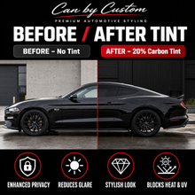 2017-2021 Ford Mustang Coupe All Sides + Rear Window Carbon Tint Kit