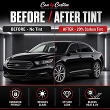 2017-2019 Ford Taurus All Sides + Rear Window Carbon Tint Kit