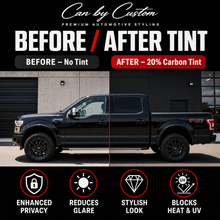 before after tint  Ford F-150 Crew Cab