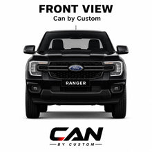 2024-2025 Ford Ranger Extended Cab All Sides + Rear Window carbon tint front view
