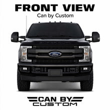 2017-2025 Ford F-350 Super Duty Crew Cab All Sides + Rear Window carbon tint front view