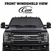 2017-2025 Ford F-350 Super Duty Crew Cab Rear Windows carbon tint front windshield view