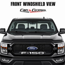 2021-2025 Ford F-150 Extended Cab Front Windows carbon tint front windshield view