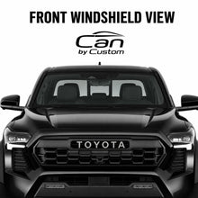 2024-2025 Toyota Tacoma Crew Cab All Sides + Rear Window carbon tint front windshield view