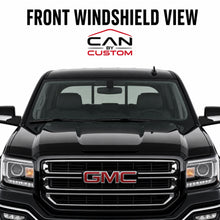 2015-2018 GMC Sierra 1500 Crew Cab Front Windows carbon tint front windshield view