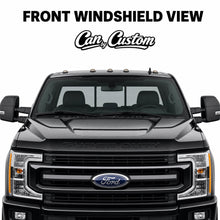 2017-2025 Ford F-250 Super Duty Crew Cab Side Windows carbon tint front windshield view