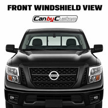 2016-2025 Nissan Titan Extended Cab Rear Windows carbon tint front windshield view