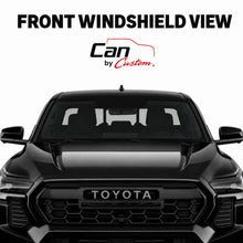 2024-2025 Toyota Tacoma Extended Cab Side Windows carbon tint front windshield view