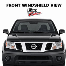 2015-2021 Nissan Frontier Extended Cab Rear Windshield carbon tint front windshield view