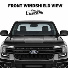 2024-2025 Ford Ranger Extended Cab Front Windows carbon tint front windshield view