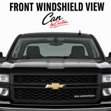 2015-2018 Chevrolet Silverado 1500 Double Cab Front Windows carbon tint front windshield view