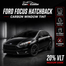 2017-2018 Ford Focus Hatchback All Sides + Rear Window Carbon Tint Kit