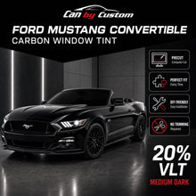 2017-2021 Ford Mustang Convertible All Sides + Rear Carbon Window Tint Kit