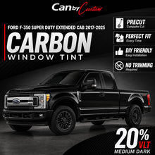 2017-2025 Ford F-350 Super Duty Extended Cab Rear Windshield carbon tint hero vehicle