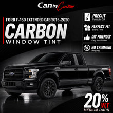 2015-2020 Ford F-150 Extended Cab Front Windows carbon tint hero vehicle