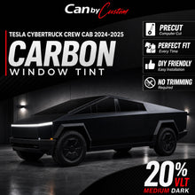 2024-2025 Tesla Cybertruck Crew Cab Rear Windows carbon tint hero vehicle