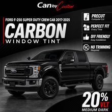 2017-2025 Ford F-250 Super Duty Crew Cab Front Windows carbon tint hero vehicle