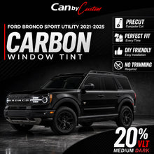 2021-2025 Ford Bronco Sport Utility Side Windows carbon tint hero vehicle