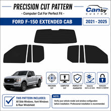 2017-2025 Ford F-150 Extended Cab All Sides + Rear Window Carbon Tint Kit
