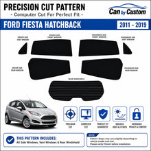 2017-2019 Ford Fiesta Hatchback All Sides + Rear Window Carbon Tint Kit