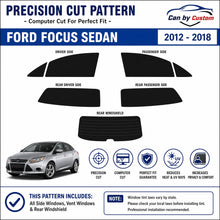 2017-2018 Ford Focus Sedan All Sides + Rear Window Carbon Tint Kit