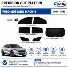 2021-2022 Ford Mustang Mach-E All Sides + Rear Window Carbon Window Tint Kit