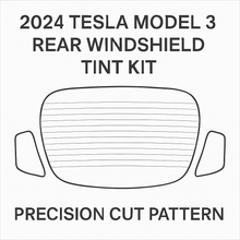 precision cut pattern  tesla model3 rear windshield