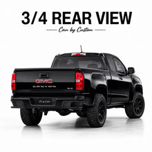 2015-2022 GMC Canyon Extended Cab Side Windows carbon tint rear view