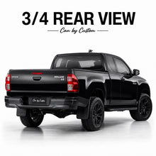 2016-2025 Toyota Hilux Extended Cab Side Windows carbon tint rear view