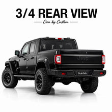 2020-2025 Jeep Gladiator Crew Cab Rear Windshield carbon tint rear view