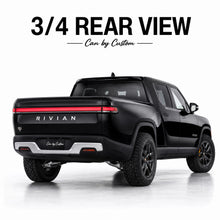 2022-2025 Rivian R1T Crew Cab Rear Windows carbon tint rear view