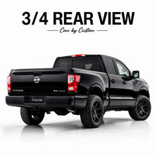 2016-2025 Nissan Titan Extended Cab Rear Windshield carbon tint rear view