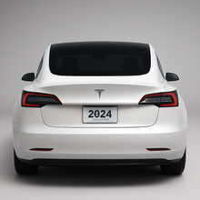 rear windshield view  tesla model3