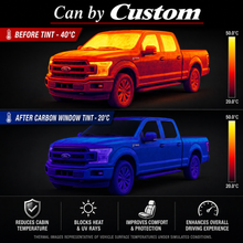 2017-2025 Ford F-150 Crew Cab All Sides + Rear Window Carbon Window Tint Kit