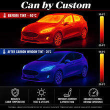 2017-2019 Ford Fiesta Hatchback All Sides + Rear Window Carbon Tint Kit