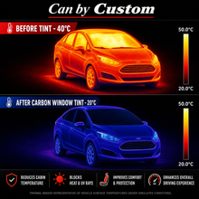 2017-2019 Ford Fiesta Sedan All Sides + Rear Window Carbon Tint Kit