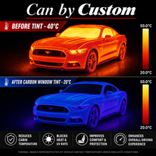 2017-2021 Ford Mustang Coupe All Sides + Rear Window Carbon Tint Kit
