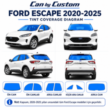 2017-2019 Ford Escape All Sides + Rear Window Carbon Window Tint Kit