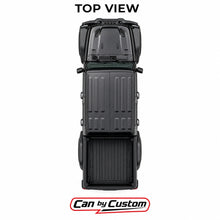 2020-2025 Jeep Gladiator Crew Cab All Sides + Rear Window carbon tint top view