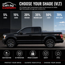 2017-2025 Ford F-150 Extended Cab All Sides + Rear Window Carbon Tint Kit