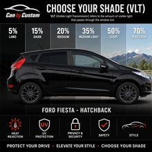 2017-2019 Ford Fiesta Hatchback All Sides + Rear Window Carbon Tint Kit