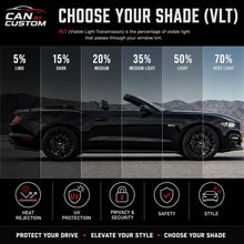 2017-2021 Ford Mustang Convertible All Sides + Rear Carbon Window Tint Kit
