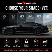 2017-2021 Ford Mustang Coupe All Sides + Rear Window Carbon Tint Kit